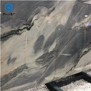 Luxury Bethany Blue Quartzite Slab Tiles For Wall