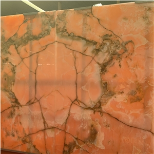 Luxury Pink Onyx Slabs For Wall Decoration