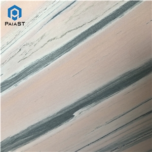 Luxury Polished Pink Marble With Green Veins Slab