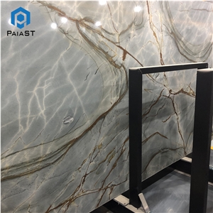 Luxury Stone Roman Impression Blue Marble Slab