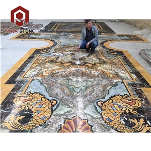 Luxury Stone Water-Jet Pattern Tiles Design