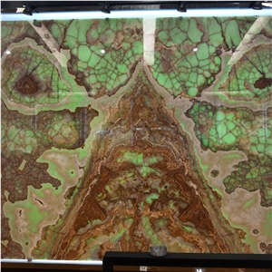 Luxury Style Emerald Green Onyx Background