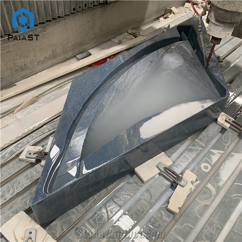 Luxuy Blue Marble 3d Cnc Carving Pattern for Hotel
