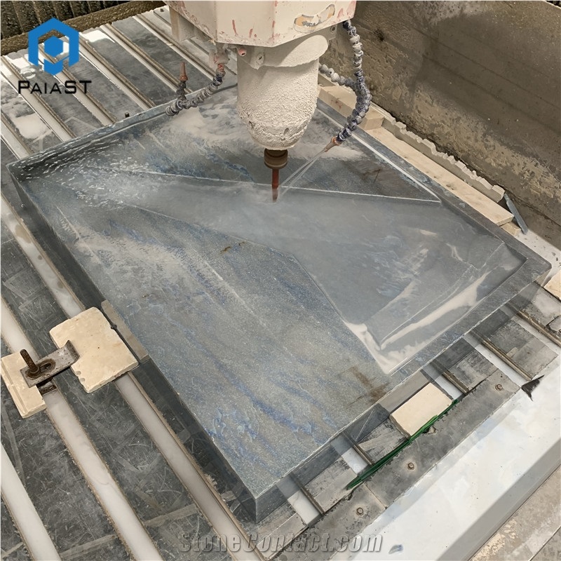 Luxuy Blue Marble 3d Cnc Carving Pattern for Hotel