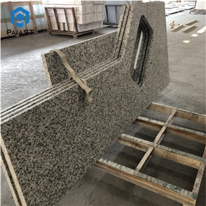 Man Made Prefab Kitchen Grey Granite Countertop