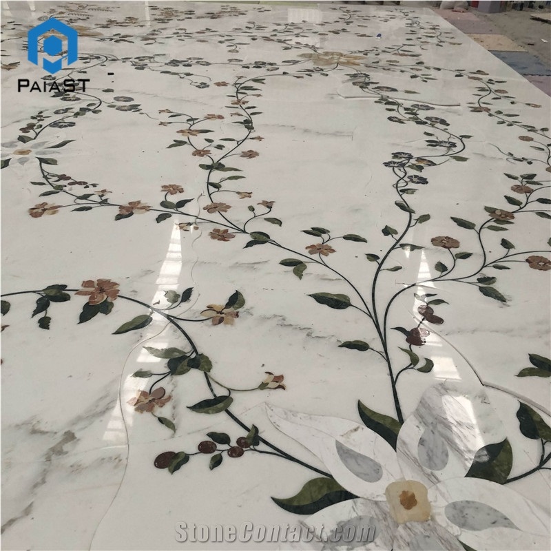 Marble Flower Water Jet Pattern for Floor Tiles