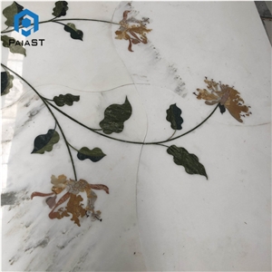 Marble Flower Water Jet Pattern for Floor Tiles