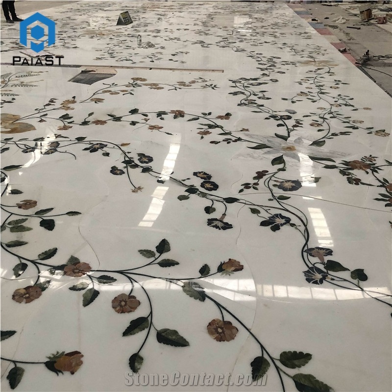 Marble Flower Water Jet Pattern for Floor Tiles