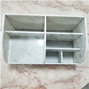 Marble Make up Storage Box Home Decoration
