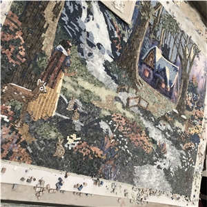 Marble Mosaic Art Work For Villa Decor