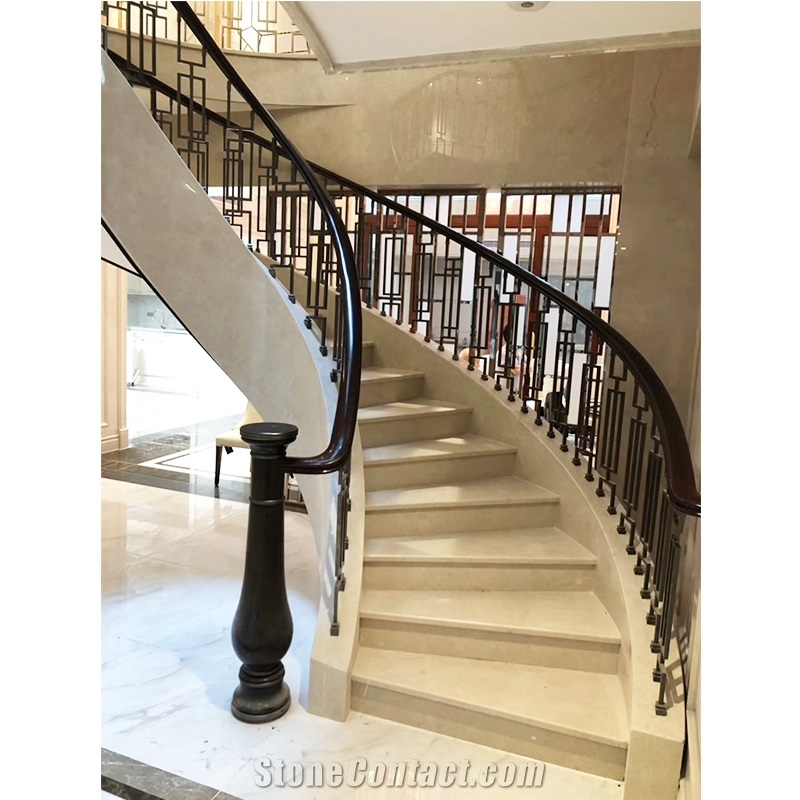 Marble Spiral Stair Step Treads Indoor Decorative