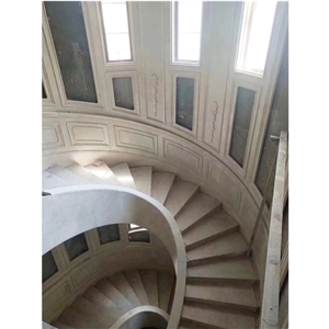 Marble Spiral Stair Step Treads Indoor Decorative