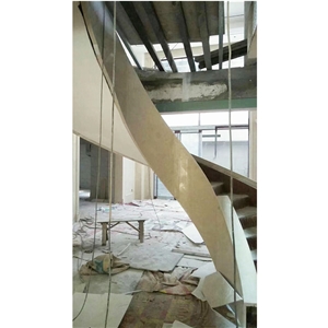 Marble Spiral Stair Step Treads Indoor Decorative