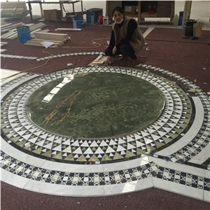 Marble Water Jet Pattern For Church Floor Project