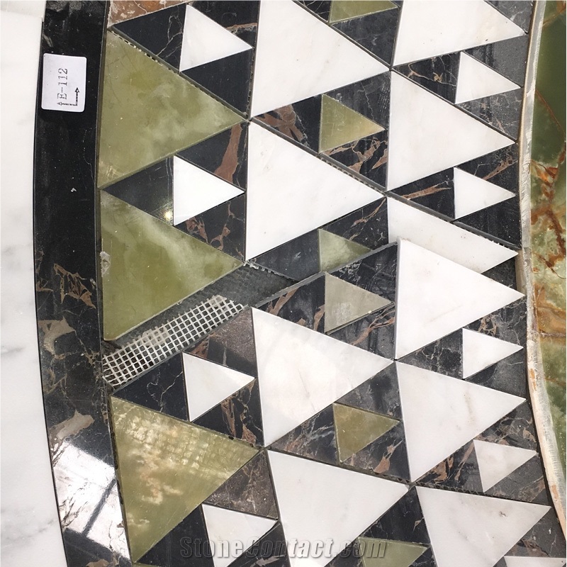 Marble Water Jet Pattern For Church Floor Project