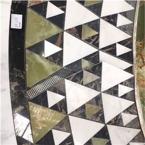 Marble Water Jet Pattern For Church Floor Project