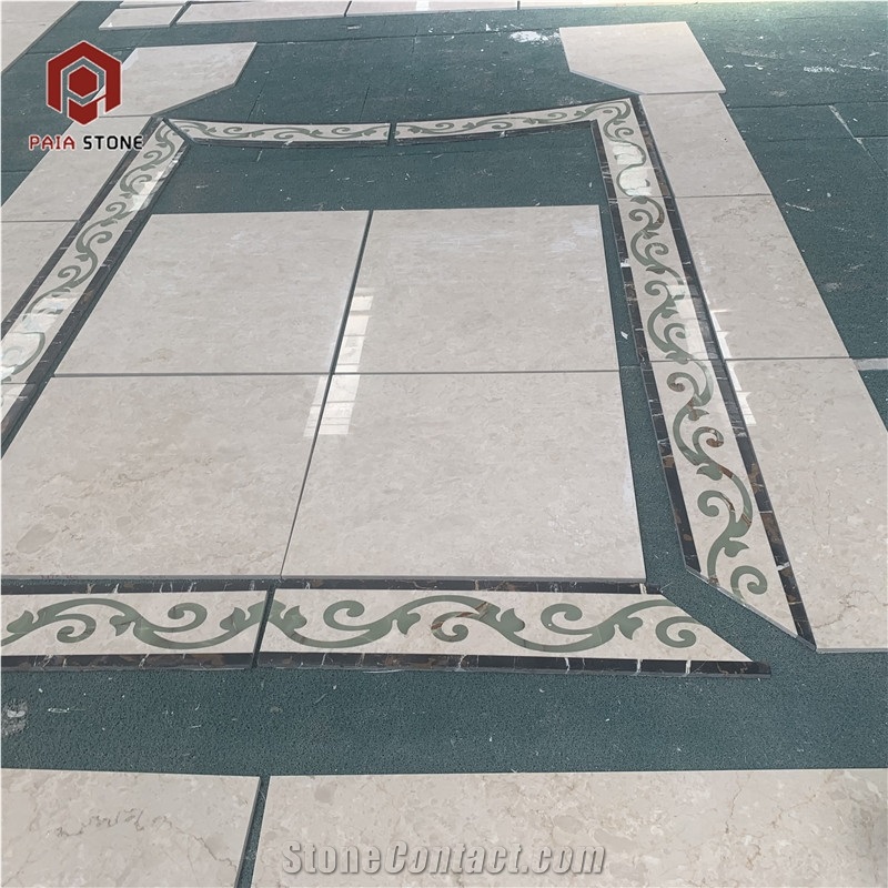 Marble Waterjet Medallion Floor For Villa Project