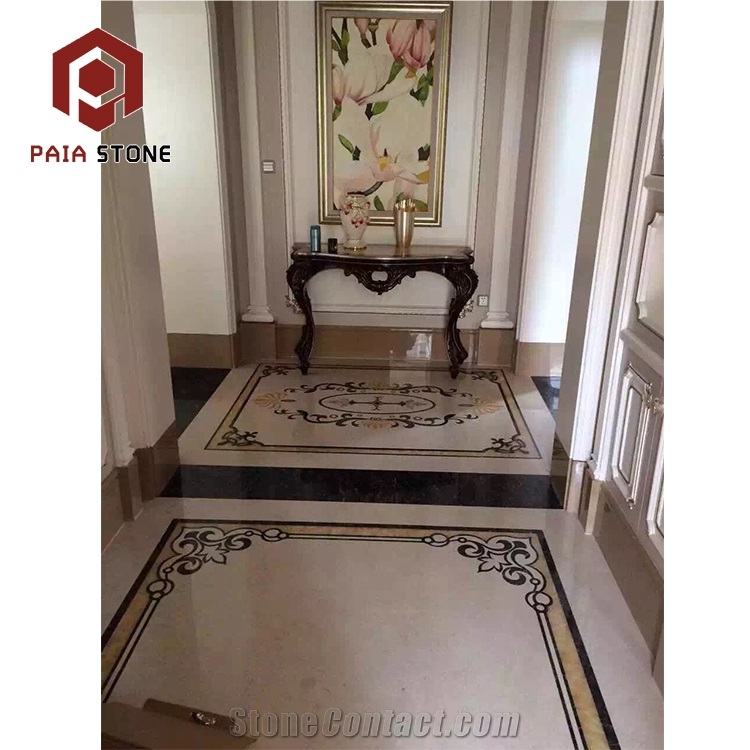 Marble Waterjet Round Medallion Pattern Villa