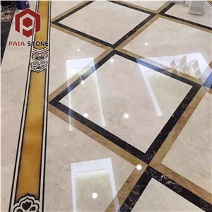 Marble Waterjet Round Medallion Pattern Villa