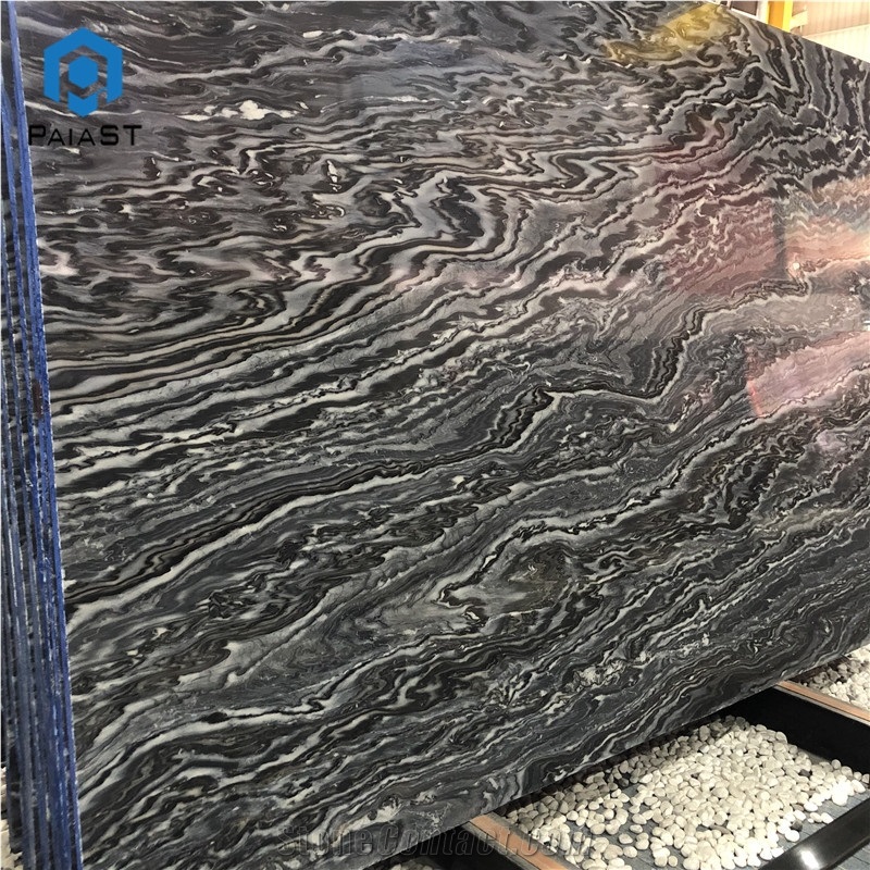 Natural Polished Mezzanotte Quartzite Tile For Interior Wall