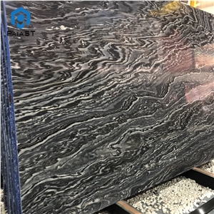 Natural Polished Mezzanotte Quartzite Tile For Interior Wall