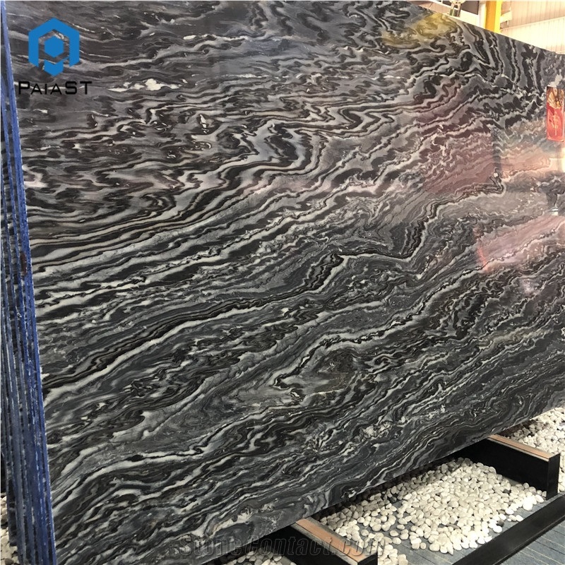 Natural Polished Mezzanotte Quartzite Tile For Interior Wall