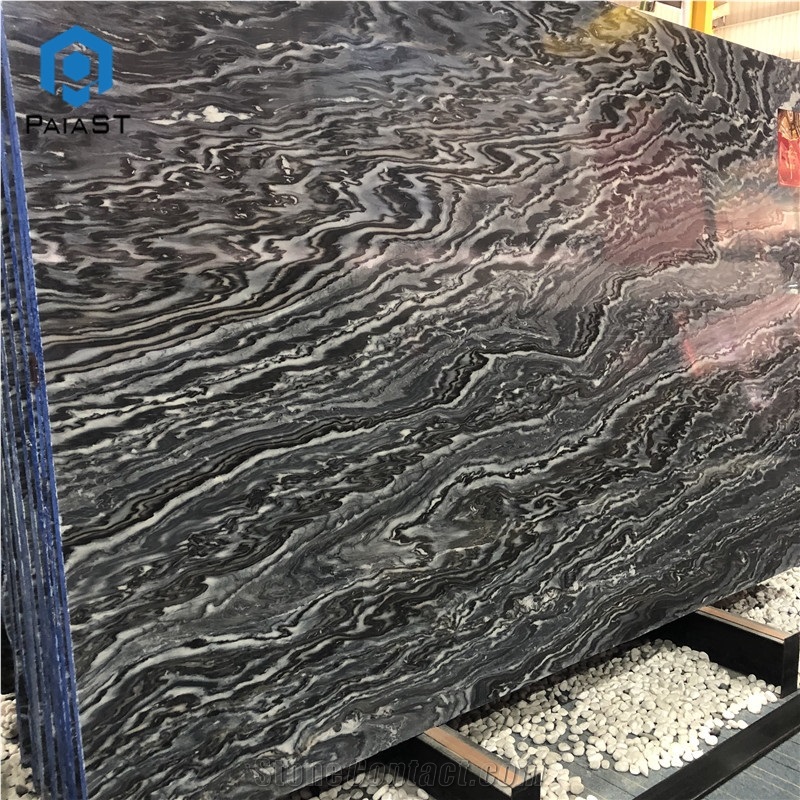 Natural Polished Mezzanotte Quartzite Tile For Interior Wall
