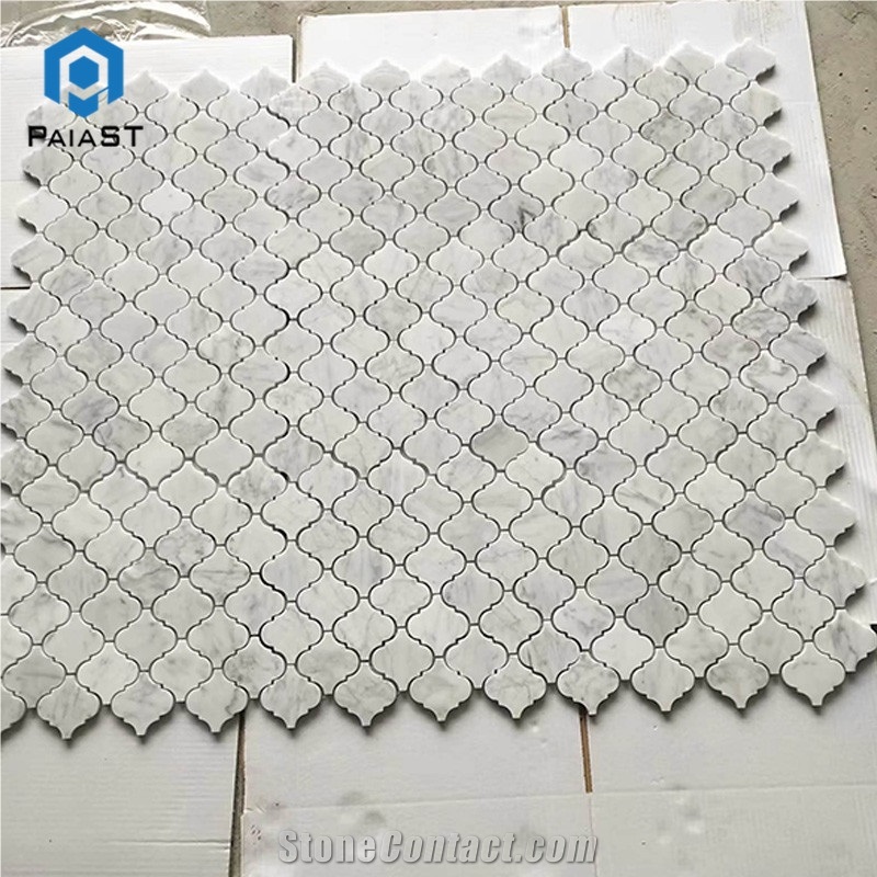 Modern Design Lantern Marble Mosaic Tiles For Wall