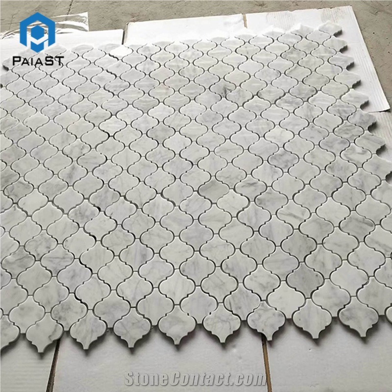 Modern Design Lantern Marble Mosaic Tiles For Wall