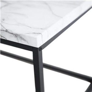 Modern Design Square White Marble Coffee Table