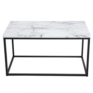 Modern Design Square White Marble Coffee Table