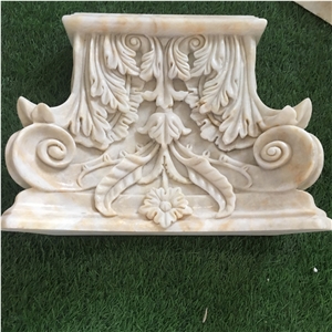 Modern Roman Design Lemon White Onyx Wedding