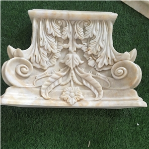 Modern Roman Design Lemon White Onyx Wedding