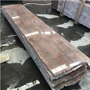 Multicolor Red Granite Slab For Building Project