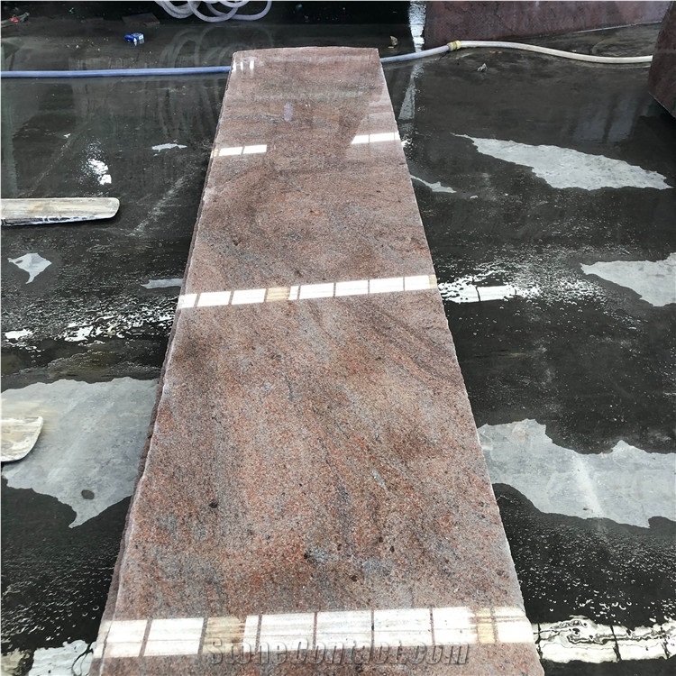 Multicolor Red Granite Slab For Building Project
