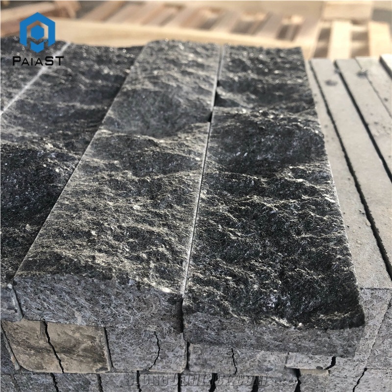 Natural Black Cultured Stone Garden Wall Decor