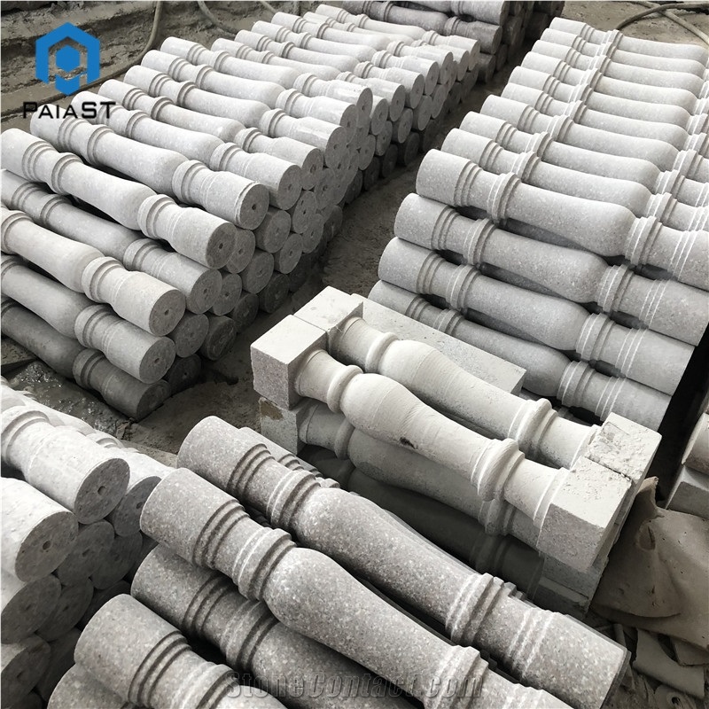 Natural Granite Stone Balustrades Railing For Villa Outdoor