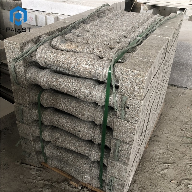 Natural Granite Stone Balustrades Railing For Villa Outdoor