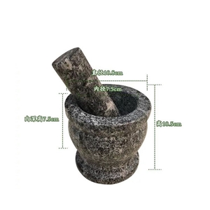 Natural Granite Stone Mortar and Pestle
