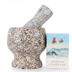 Natural Granite Stone Mortar and Pestle