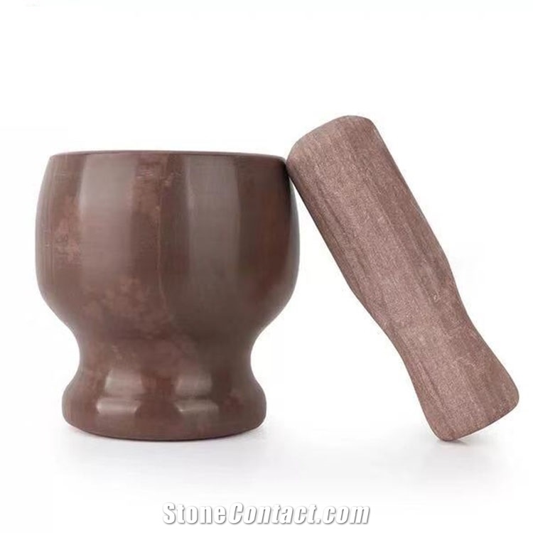 Natural Granite Stone Mortar and Pestle