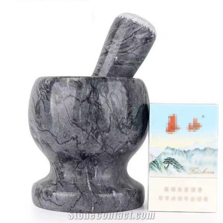 Natural Granite Stone Mortar and Pestle