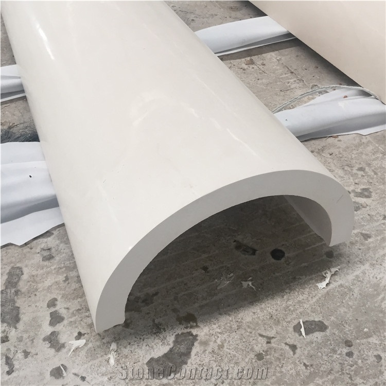 Natural Limestone Hollow Column Pillar Design Home Decor