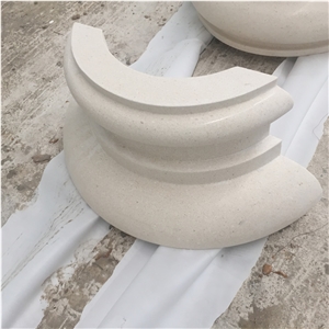 Natural Limestone Hollow Column Pillar Design Home Decor