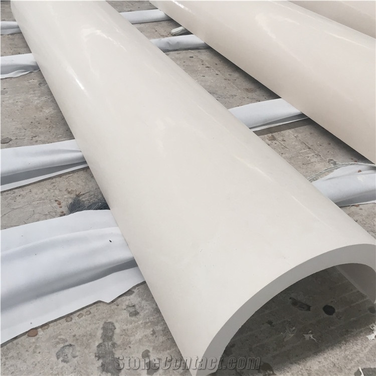 Natural Limestone Hollow Column Pillar Design Home Decor