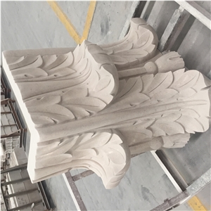 Natural Limestone Hollow Column Pillar Design Home Decor