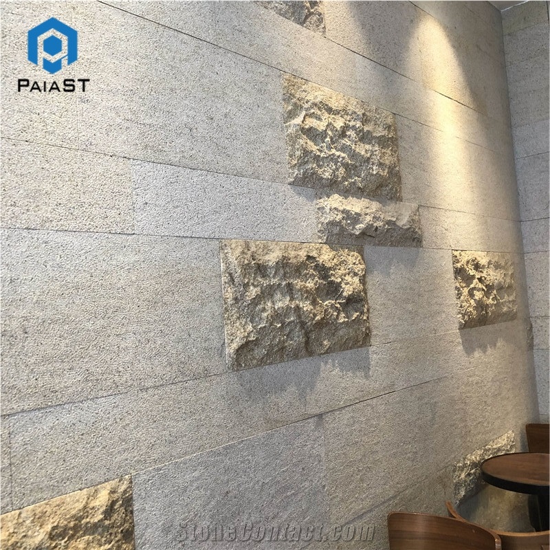 Natural Split Limestone Interior Wall Design
