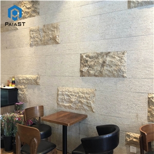 Natural Split Limestone Interior Wall Design