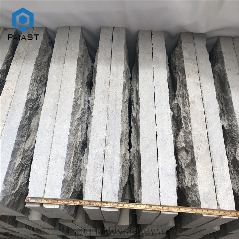 Natural Surface White Granite For Exterior Split Wall Stone