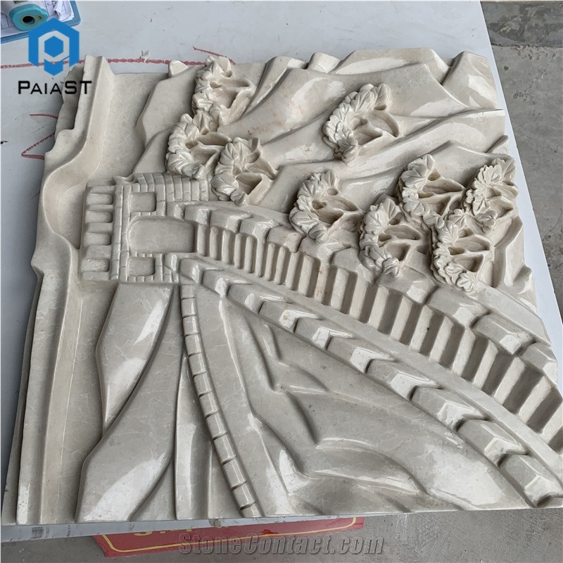 New Design 3D CNC Carving Marble For Home Decor